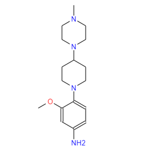 3-甲氧基-4-(4-(4-甲基哌嗪-1-基)哌啶-1-基)苯胺 1254058-34-8