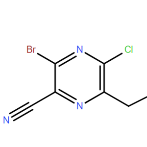 生产 3-溴-5-氯-6-乙基吡嗪-2-甲腈  2043020-03-5