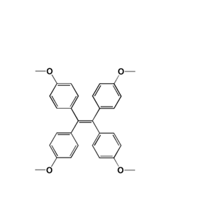 CAS:10019-24-6|1,1,2,2-四(4-甲氧基苯基)乙烯|AIE材料