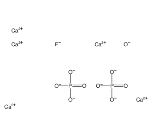 磷灰石,天然礦物,Fluorapatite (Ca5F(PO4)3)