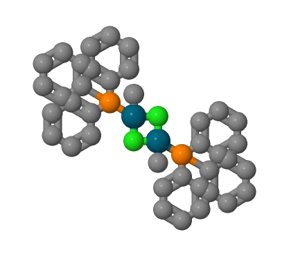 二-Μ-氯二甲基双(三苯基膦)二钯,Di-μ-chlorodimethylbis(triphenylphosphine)dipalladium 96%