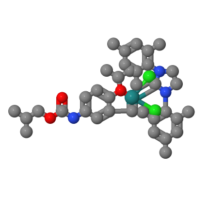 (1,3-双(2,4,6-三甲基苯基)咪唑烷-2-亚基)(2-异丙氧基-5-(异丁基氨基甲酰基)亚苄基)二氯化钌(II),Umicore M73 SIMes