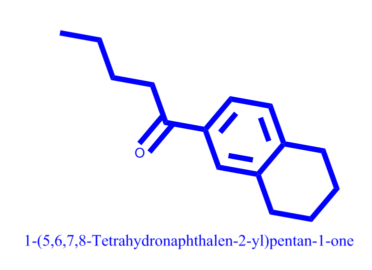 1-(5,6,7,8-四氢萘-2-基)戊-1-酮,1-(5,6,7,8-Tetrahydronaphthalen-2-yl)pentan-1-one