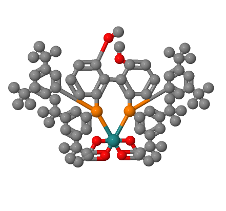 双乙酰[(S)-(-)-2,2'-双[二(3,5-二-叔丁基苯基)膦]-6,6'-二甲氧基-1,1'-联苯]钌(II),Ruthenium, bis(acetato-κO,κO')[[(1S)-6,6'-dimethoxy[1,1'-biphenyl]-2,2'-diyl]bis[bis[3,5-bis(1,1-dimethylethyl)phenyl]phosphine-κP]]-, (OC-6-22)- (9CI)