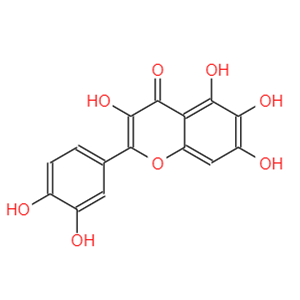 槲皮万寿菊素,2-(3,4-dihydroxyphenyl)-3,5,6,7-tetrahydroxy-4-benzopyrone