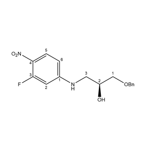 （S）-1-苄氧基-3-（3-氟-4-硝基苯基氨基）丙醇