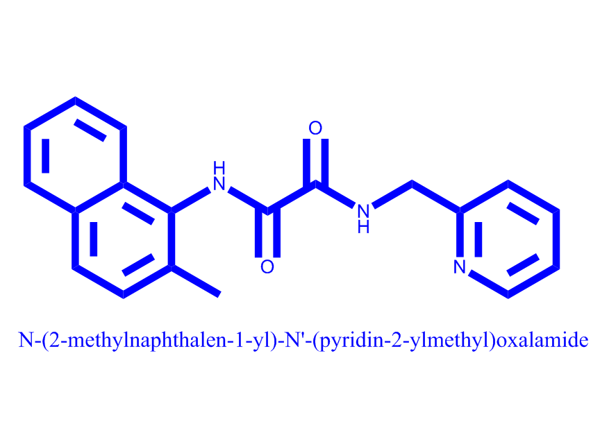 N1-(2-吡啶甲基)-N2-(2-甲基-1-萘基)草酰胺,N-(2-methylnaphthalen-1-yl)-N'-(pyridin-2-ylmethyl)oxalamide