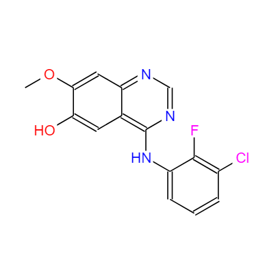 4-(3-氯-2-氟苯胺)-6-羟基-7-甲氧基喹唑啉,4-(3-Chloro-2-fluoroanilino)-6-hydroxy-7- methoxyquinazoline