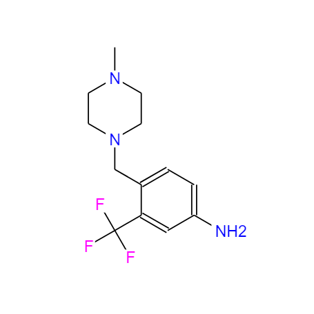 3-三氟甲基-4-[(4-甲基哌嗪-1-基)甲基]苯胺,4-(4-Methylpiperazinomethyl)-3-(trifluoromethyl)aniline