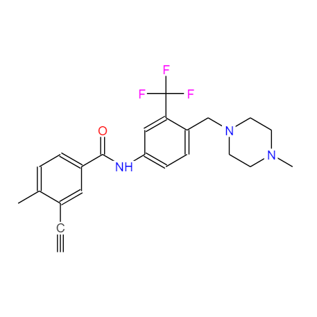 3-乙炔基-4-甲基-N-(4-((4-甲基哌嗪-1-基)甲基)-3-(三氟甲基)苯基)苯甲酰胺,3-ethynyl-4-methyl-N-(4-((4-methylpiperazin-1-yl)methyl)-3-(trifluoromethyl)phenyl)benzamide