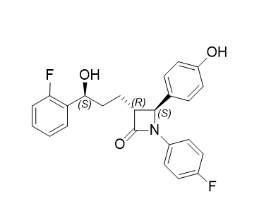 依折麦布杂质H,(3R,4S)-1-(4-Fluorophenyl)-3-[(S)-3-(2-fluorophenyl)-3-hydroxypropyl]-4-(4-hydroxyphenyl)azetidin-2-one