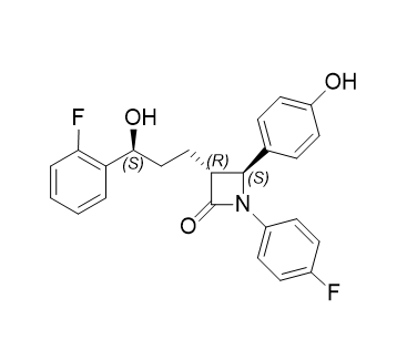 依折麥布雜質(zhì)H,(3R,4S)-1-(4-Fluorophenyl)-3-[(S)-3-(2-fluorophenyl)-3-hydroxypropyl]-4-(4-hydroxyphenyl)azetidin-2-one