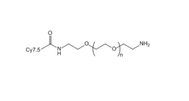 花青素Cy7.5-聚乙二醇-氨基,Cy7.5-PEG-NH2