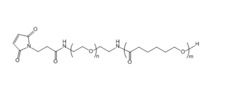 馬來酰亞胺-聚乙二醇-聚己內(nèi)酯,Mal-NH-PEG-PCL(2K)