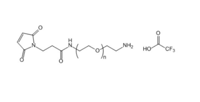 马来酰亚胺-聚乙二醇-三氟乙酸铵盐,Mal-NH-PEG-NH2.TFA