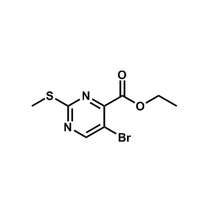 5-溴-2-(甲基硫代)嘧啶-4-羧酸乙酯,Ethyl 5-bromo-2-(methylthio)pyrimidine-4-carboxylate