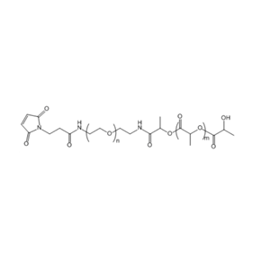 马来酰亚胺-聚乙二醇-聚乳酸,Mal-PEG-PLA(8K)