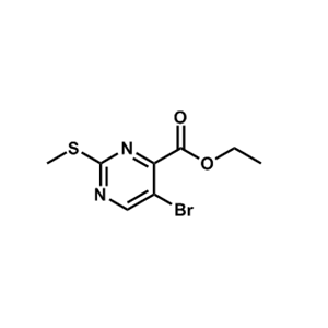 5-溴-2-(甲基硫代)嘧啶-4-羧酸乙酯