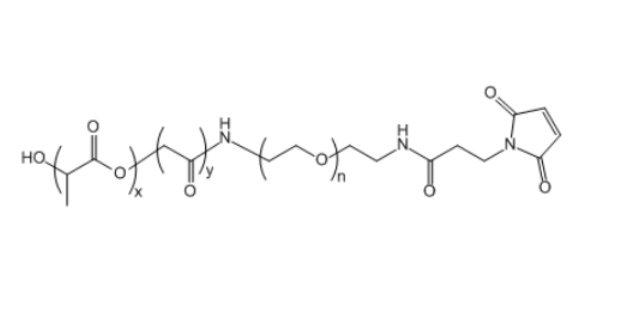 聚（乳酸-共-乙醇酸）(12K)-聚乙二醇-马来酰亚胺,PLGA(12K)-PEG-Mal