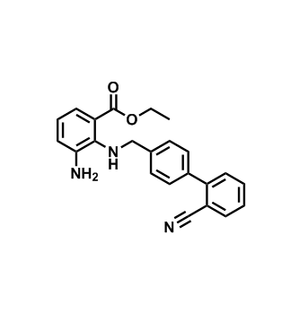 3-氨基-2-[(2'-氰基联苯-4-基)甲基]氨基苯甲酸乙酯,Ethyl 3-amino-2-(((2'-cyano-[1,1'-biphenyl]-4-yl)methyl)amino)benzoate
