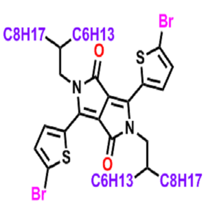 2,5-二(2-己基癸基)-3,6-二(5-溴噻吩基)-吡咯并吡咯二酮