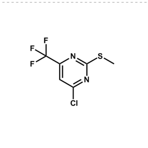 4-氯-2-甲硫基-6-三氟甲基嘧啶,4-CHLORO-2-(METHYLSULFANYL)-6-(TRIFLUOROMETHYL)PYRIMIDINE