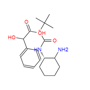 [(1S,2R)-2-氨基环己基]氨基甲酸叔丁酯-(R)-2-羟基-2-苯乙酸盐,N-Boc-(1S, 2R)-diaminocyclohexane (R)-Hydroxyphenylaceticacid salt|||
