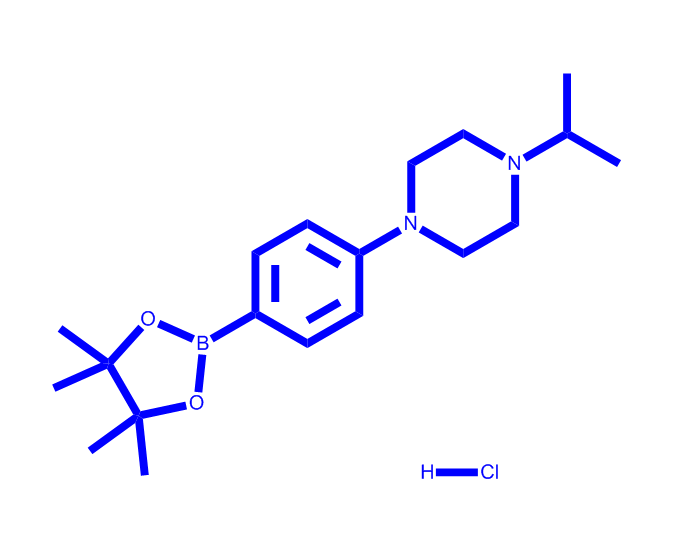 1-异丙基-4-(4-(4,4,5,5-四甲基-1,3,2-二氧硼杂环戊烷-2-基)苯基)哌嗪盐酸盐,1-Isopropyl-4-(4-(4,4,5,5-tetramethyl-1,3,2-dioxaborolan-2-yl)phenyl)piperazine hydrochloride