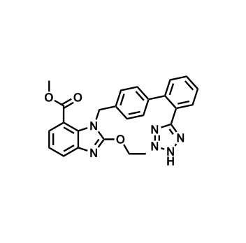 2-乙氧基-1-[[(2'-(1H-四唑-5-基)联苯-4-基)甲基]苯并咪唑]-7-甲酸甲酯,Methyl 1-((2'-(2H-tetrazol-5-yl)-[1,1'-biphenyl]-4-yl)methyl)-2-ethoxy-1H-benzo[d]imidazole-7-carboxylate