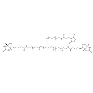8-ArmPEG-(6Arm-Mal,2Arm-Biotin) 八臂聚乙二醇—马来酰亚胺-生物素