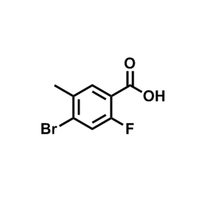 4-溴-2-氟-5-甲基苯甲酸,4-Bromo-2-fluoro-5-methylbenzoic acid