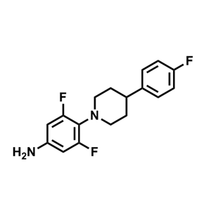 3,5-二氟-4-(4-(4-氟苯基)哌啶-1-基)苯胺