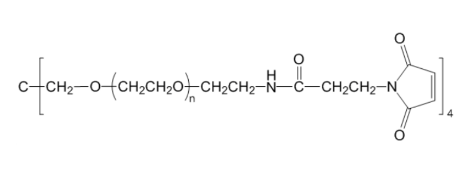 四臂聚乙二醇马来酰亚胺,4-ArmPEG-Mal