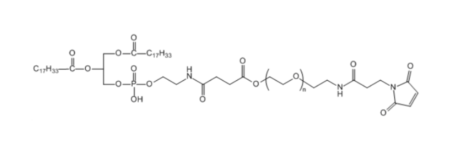 二油酰磷脂酰乙醇胺-聚乙二醇-马来酰亚胺,DOPE-PEG-Mal