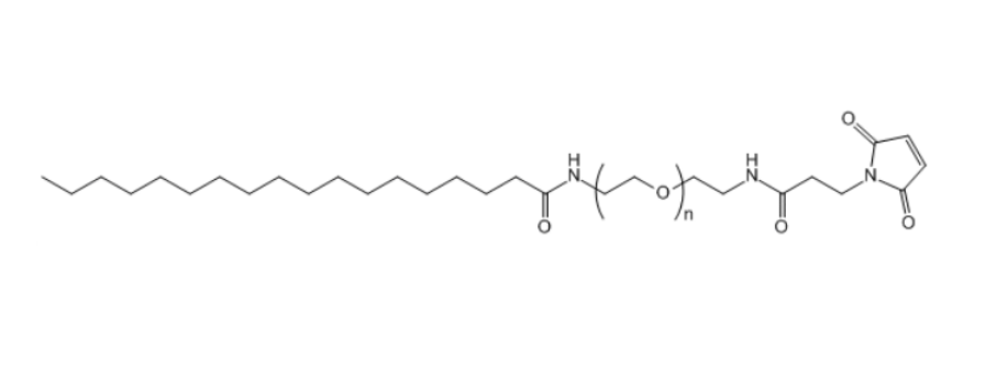 单硬脂酸-聚乙二醇-马来酰亚胺,STA-PEG-Mal
