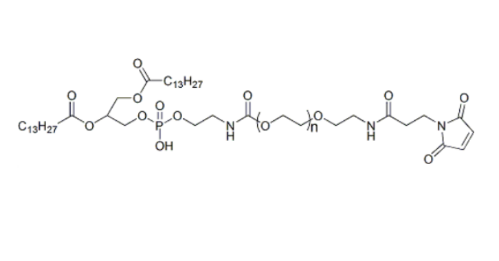 1,2-十四酰基磷脂酰乙醇胺-聚乙二醇-馬來酰亞胺,DMPE-PEG-Mal