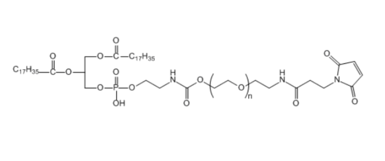 二硬脂酰基磷脂酰乙醇胺-聚乙二醇-马来酰亚胺,DSPE-PEG-Mal