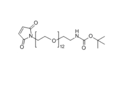 马来酰亚胺-聚乙二醇-NH-BOC,Mal-PEG12-NH-Boc