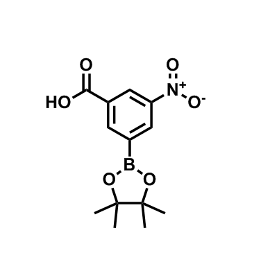 3-羧基-5-硝基苯基硼酸頻哪醇酯,3-Nitro-5-(4,4,5,5-tetramethyl-1,3,2-dioxaborolan-2-yl)benzoic acid