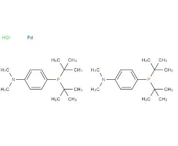 二氯二叔丁基-(4-二甲基氨基苯基)膦鈀(II),Bis(di-tert-butyl(4-dimethylaminophenyl)phosphine)dichloropalladium(II)