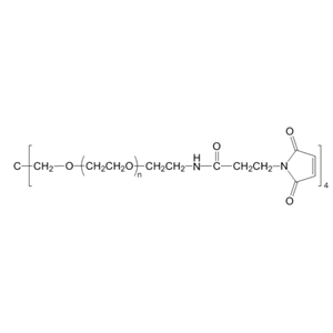 四臂聚乙二醇马来酰亚胺,4-ArmPEG-Mal