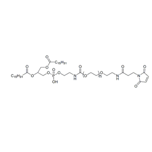 DPPE-PEG-Mal 二棕榈酰磷酯酰乙醇胺-聚乙二醇-马来酰亚胺