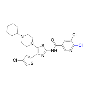 阿伐曲泊帕杂质12,5,6-dichloro-N-(4-(4-chlorothiophen-2-yl)-5-(4-cyclohexylpiperazin- 1-yl)thiazol-2-yl)nicotinamide