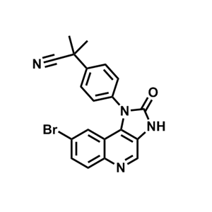 2-(4-(8-溴-2-氧代-2,3-二氢-1H-咪唑并[4,5-c]喹啉-1-基)苯基)-2-甲基丙腈,2-(4-(8-Bromo-2-oxo-2,3-dihydro-1H-imidazo[4,5-c]quinolin-1-yl)phenyl)-2-methylpropanenitrile