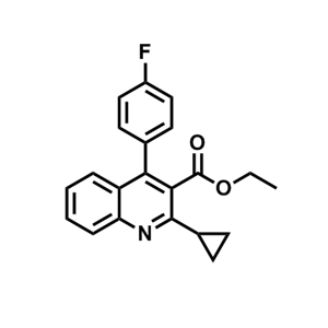 2-环丙基-4-(4-氟苯基)-喹啉-3-羧酸乙酯,Ethyl 2-cyclopropyl-4-(4-fluorophenyl)quinoline-3-carboxylate