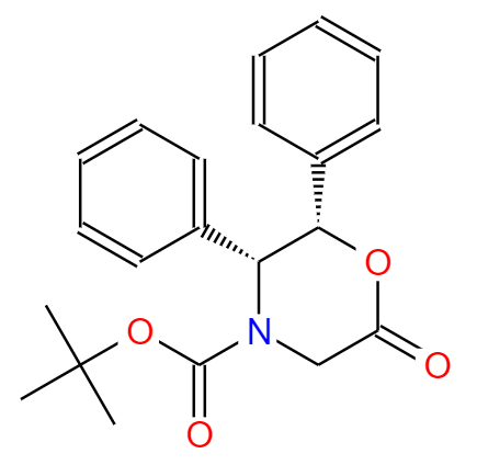 (2S,3R)-N-叔丁氧羰基-2,3-二苯基嗎啉-6-酮,(2S,3R)-tert-Butyl 6-oxo-2,3- diphenylmorpholine-4-carboxylate