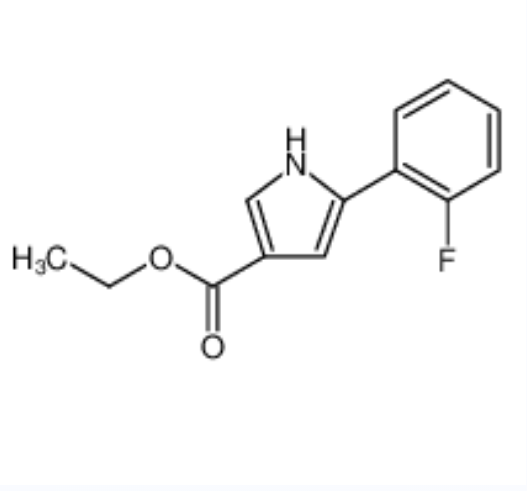 5-(2-氟苯基)-1H-吡咯-3-羧酸乙酯,1H-Pyrrole-3-carboxylic acid, 5-(2-fluorophenyl)-, ethyl ester