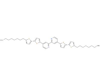 4，4'-雙（5'-辛基-2,2'-聯(lián)噻吩-5-基）-2,2'-聯(lián)吡啶,4,4'-bis(5'-octyl-2.2'-bithiophen-5-yl)-2,2'-bipyridine