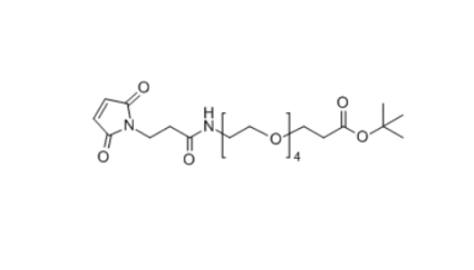 马来酰亚胺-C2-酰胺-PEG4-羧酸叔丁酯,Mal-NH-PEG4-OtBu