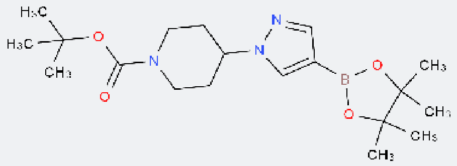 4-[4-(4,4,5,5-四甲基-1,3,2-二氧雜環(huán)戊硼烷-2-基)-1H-吡唑-1-基]哌啶-1-甲酸叔丁酯,tert-Butyl 4-[4-(4,4,5,5-tetramethyl-1,3,2-dioxaborolan-2-yl)-1H-pyrazol-1-yl]piperidine-1-carboxylate